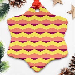 Background Colorful Chevron Ornament (snowflake)