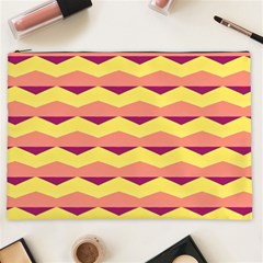 Background Colorful Chevron Cosmetic Bag (xxl)