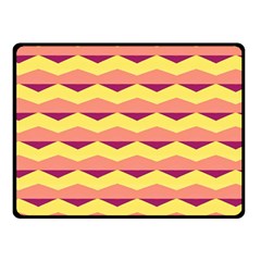 Background Colorful Chevron Double Sided Fleece Blanket (small) 