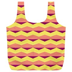 Background Colorful Chevron Full Print Recycle Bag (xl)