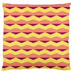 Background Colorful Chevron Large Flano Cushion Case (two Sides)