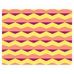 Background Colorful Chevron Double Sided Flano Blanket (medium) 