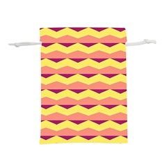 Background Colorful Chevron Lightweight Drawstring Pouch (l)