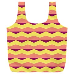 Background Colorful Chevron Full Print Recycle Bag (xxxl)