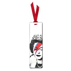 Banksy Graffiti Uk England God Save The Queen Elisabeth With David Bowie Rockband Face Makeup Ziggy Stardust Small Book Marks by snek