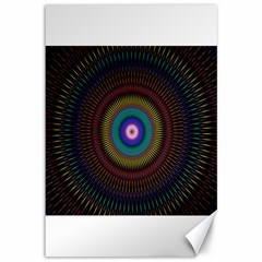 Artskop Kaleidoscope Pattern Canvas 12  X 18  by Sapixe