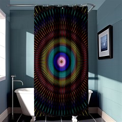 Artskop Kaleidoscope Pattern Shower Curtain 36  X 72  (stall)  by Sapixe