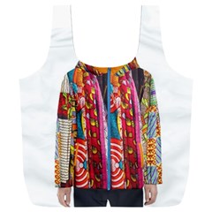 African Fabrics Fabrics Of Africa Front Fabrics Of Africa Back Full Print Recycle Bag (xxl)