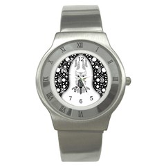 Cute Little Mandala Owl Stainless Steel Watch