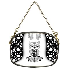 Cute Little Mandala Owl Chain Purse (Two Sides)