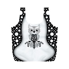 Cute Little Mandala Owl Full Print Recycle Bag (M)