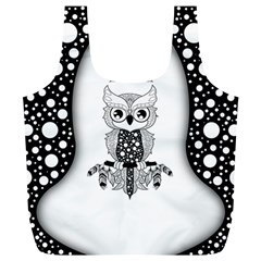 Cute Little Mandala Owl Full Print Recycle Bag (XL)