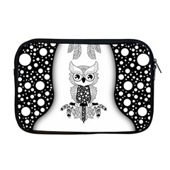 Cute Little Mandala Owl Apple MacBook Pro 17  Zipper Case