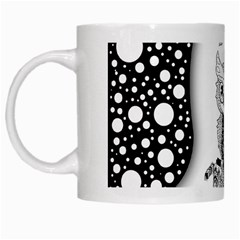 Cute Little Mandala Owl White Mugs