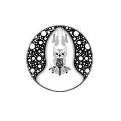 Cute Little Mandala Owl Hat Clip Ball Marker (4 pack)