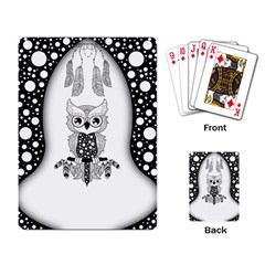 Cute Little Mandala Owl Playing Cards Single Design (Rectangle)