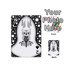 Cute Little Mandala Owl Playing Cards 54 Designs (Mini)