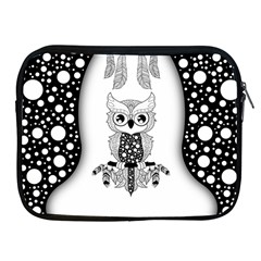 Cute Little Mandala Owl Apple Ipad 2/3/4 Zipper Cases by FantasyWorld7