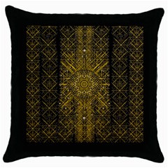 Stars For A Cool Medieval Golden Star Throw Pillow Case (black) by pepitasart