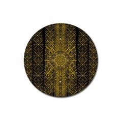 Stars For A Cool Medieval Golden Star Magnet 3  (round) by pepitasart