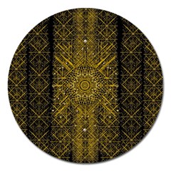 Stars For A Cool Medieval Golden Star Magnet 5  (round) by pepitasart