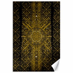 Stars For A Cool Medieval Golden Star Canvas 24  X 36  by pepitasart