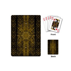 Stars For A Cool Medieval Golden Star Playing Cards Single Design (mini) by pepitasart