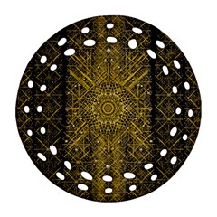 Stars For A Cool Medieval Golden Star Ornament (round Filigree) by pepitasart