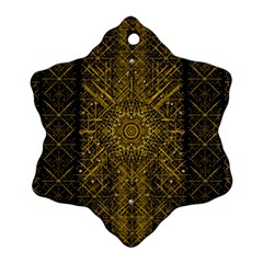 Stars For A Cool Medieval Golden Star Ornament (snowflake)