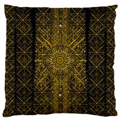 Stars For A Cool Medieval Golden Star Large Cushion Case (one Side) by pepitasart