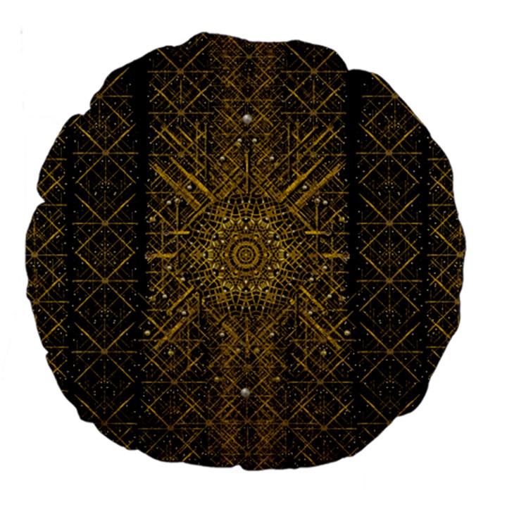 Stars For A Cool Medieval Golden Star Large 18  Premium Round Cushions