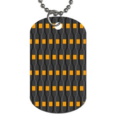 Pattern Illustrations Plaid Dog Tag (two Sides)