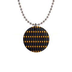 Pattern Illustrations Plaid 1  Button Necklace