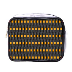 Pattern Illustrations Plaid Mini Toiletries Bag (one Side)