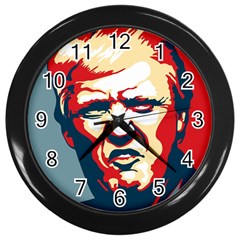 Trump pop art Wall Clock (Black)