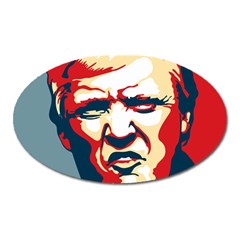 Trump pop art Oval Magnet