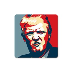 Trump pop art Square Magnet