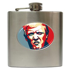 Trump pop art Hip Flask (6 oz)