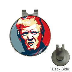 Trump pop art Hat Clips with Golf Markers