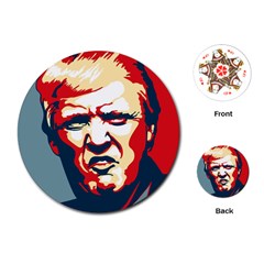 Trump pop art Playing Cards Single Design (Round)