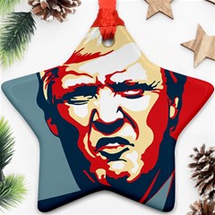 Trump pop art Star Ornament (Two Sides)