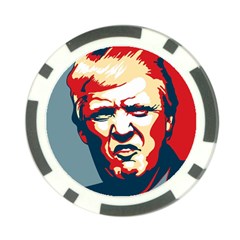 Trump pop art Poker Chip Card Guard