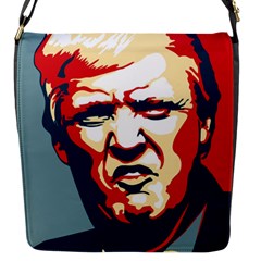 Trump pop art Flap Closure Messenger Bag (S)