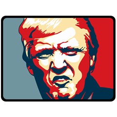 Trump pop art Double Sided Fleece Blanket (Large) 