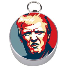 Trump pop art Silver Compasses