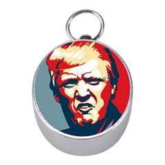 Trump pop art Mini Silver Compasses