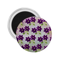 Purple Flower 2 25  Magnets by HermanTelo