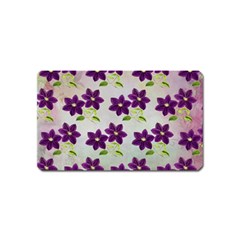 Purple Flower Magnet (name Card) by HermanTelo