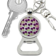 Purple Flower Bottle Opener Key Chain