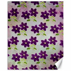 Purple Flower Canvas 11  X 14  by HermanTelo